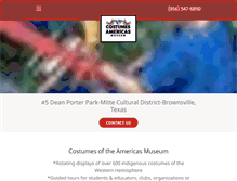 Tablet Screenshot of costumesoftheamericasmuseum.net